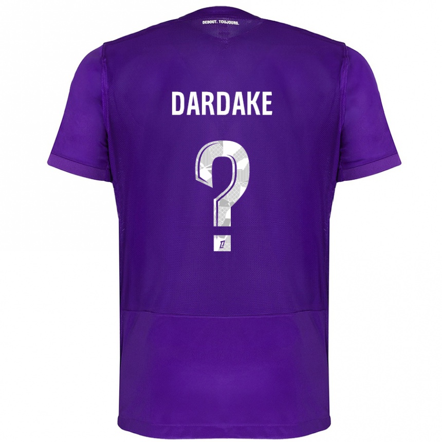 נשים כדורגל Wassim Dardake #0 סגול לבן ג'רזי ביתית 2024/25