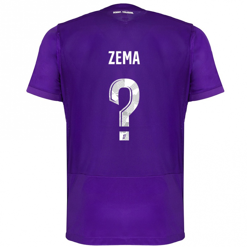 נשים כדורגל Darris Zema #0 סגול לבן ג'רזי ביתית 2024/25