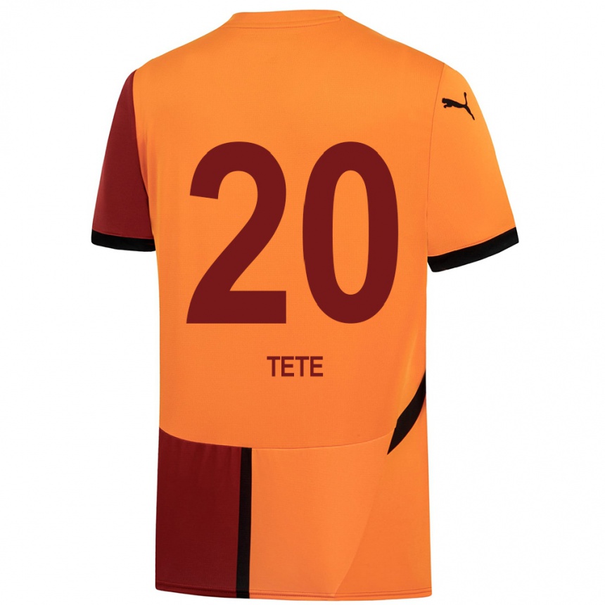 נשים כדורגל טטה #20 צהוב אדום ג'רזי ביתית 2024/25