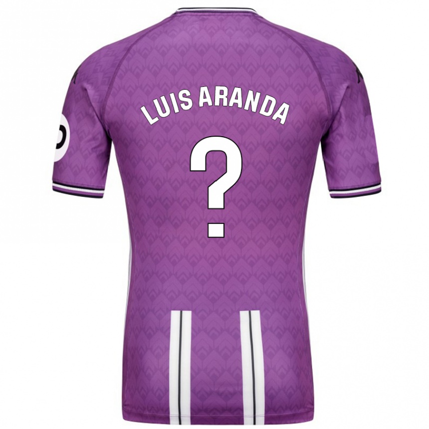 נשים כדורגל José Luis Aranda #0 סגול לבן ג'רזי ביתית 2024/25