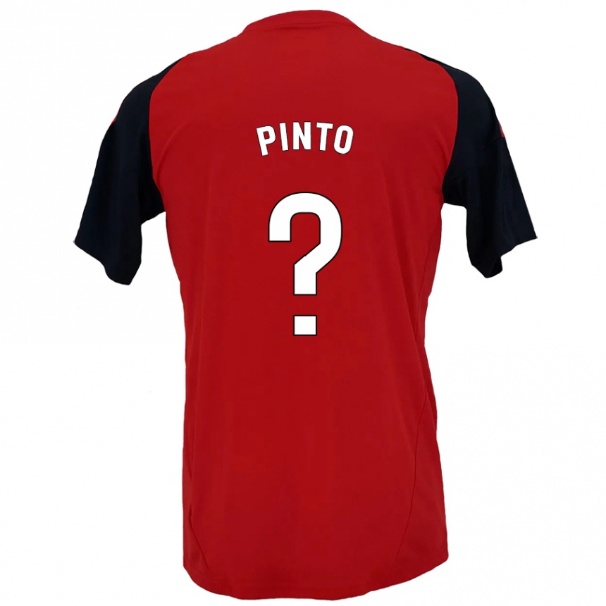 נשים כדורגל Yidne Pinto #0 אדום שחור ג'רזי ביתית 2024/25