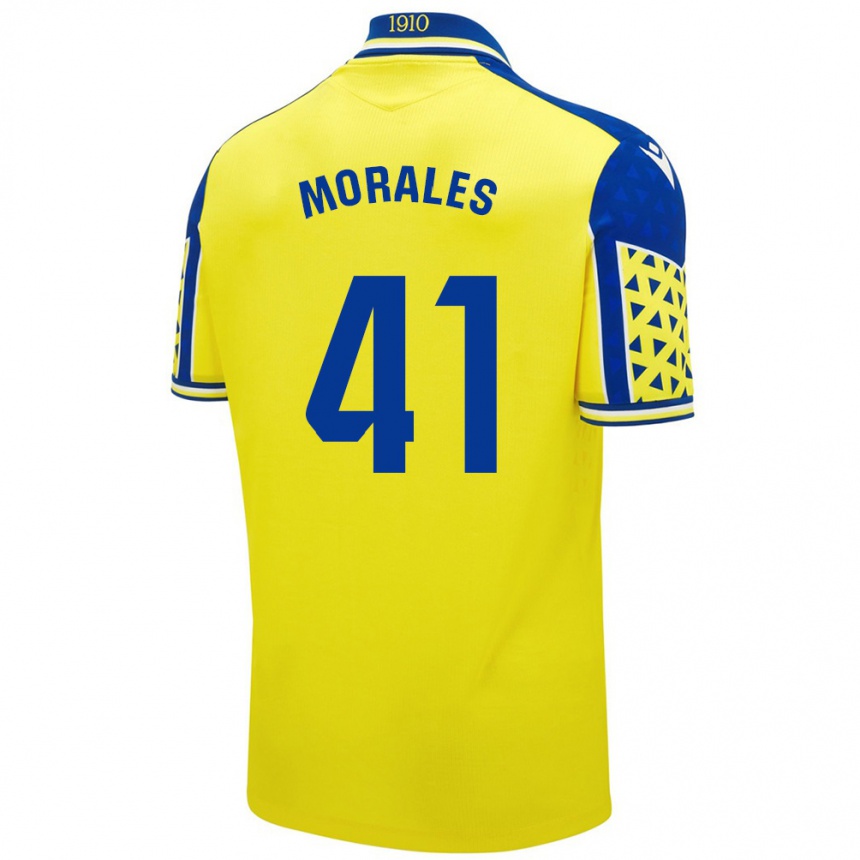 נשים כדורגל Luis Morales #41 צהוב כחול ג'רזי ביתית 2024/25