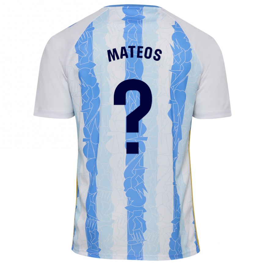 נשים כדורגל Álex Mateos #0 לבן כחול ג'רזי ביתית 2024/25