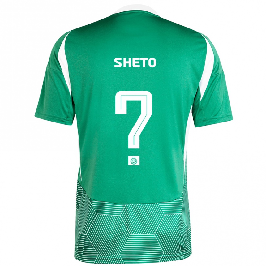 נשים כדורגל Sahar Sheto #0 ירוק לבן ג'רזי ביתית 2024/25