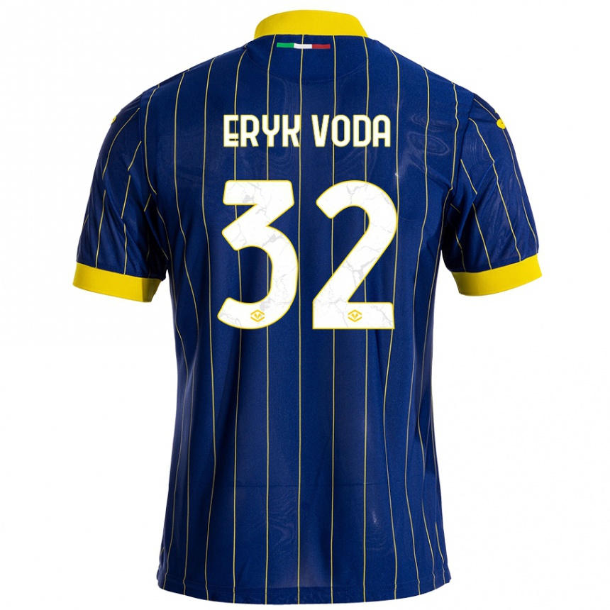 נשים כדורגל Andrei Eryk Voda #32 כחול צהוב ג'רזי ביתית 2024/25