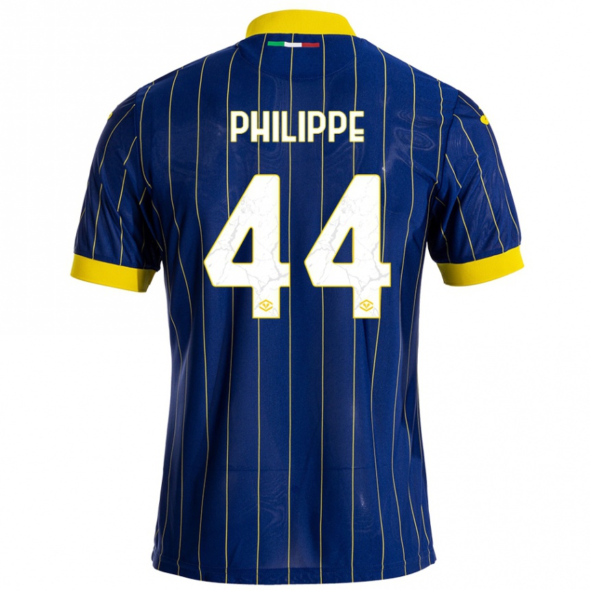 נשים כדורגל Mathis Philippe #44 כחול צהוב ג'רזי ביתית 2024/25