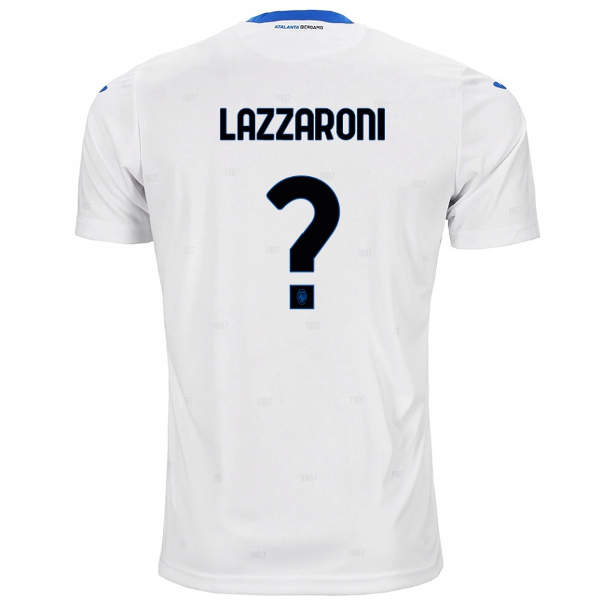 נשים כדורגל Andrea Lazzaroni #0 לָבָן הרחק ג'רזי 2024/25
