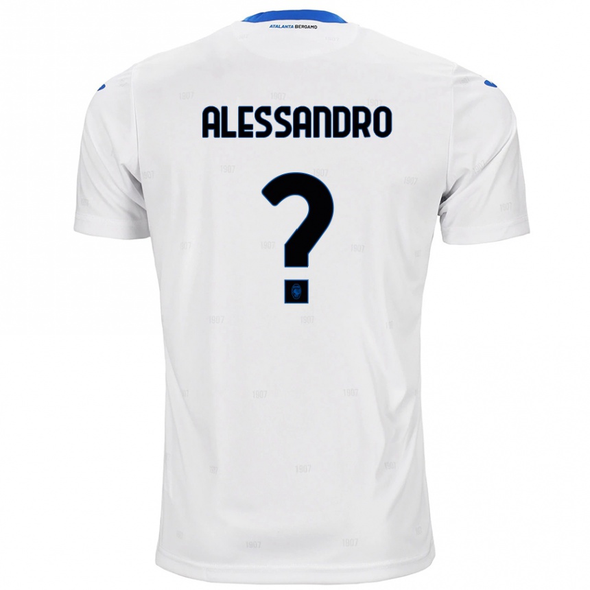 נשים כדורגל Alessandro Rinaldi #0 לָבָן הרחק ג'רזי 2024/25