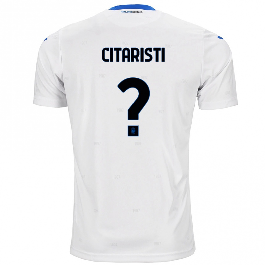 נשים כדורגל Christian Citaristi #0 לָבָן הרחק ג'רזי 2024/25