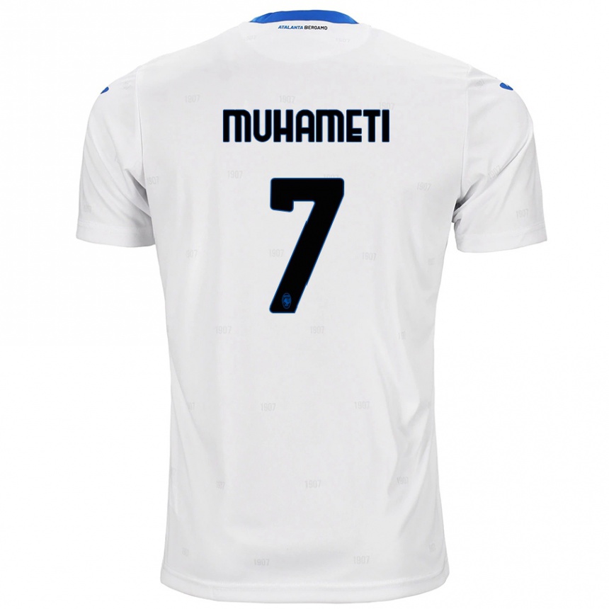 נשים כדורגל אנדרי מוחמטי #7 לָבָן הרחק ג'רזי 2024/25