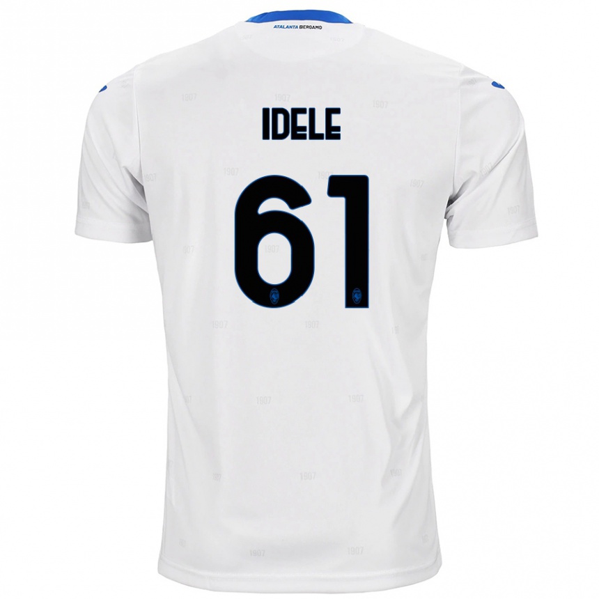 נשים כדורגל Javison Idele #61 לָבָן הרחק ג'רזי 2024/25