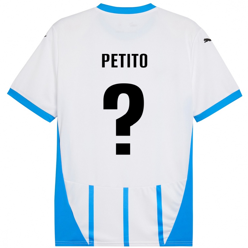 נשים כדורגל Christian Petito #0 כחול לבן הרחק ג'רזי 2024/25
