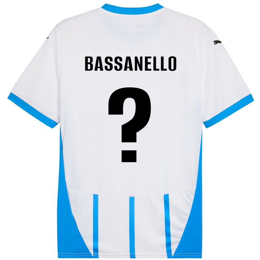 נשים כדורגל Davide Bassanello #0 כחול לבן הרחק ג'רזי 2024/25
