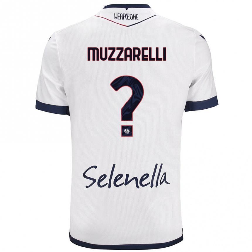 נשים כדורגל Lorenzo Muzzarelli #0 כחול רויאל לבן הרחק ג'רזי 2024/25
