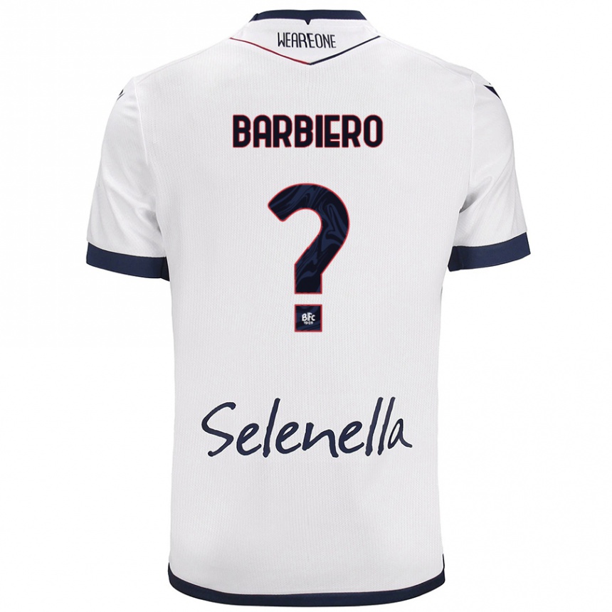 נשים כדורגל Andrea Barbiero #0 כחול רויאל לבן הרחק ג'רזי 2024/25