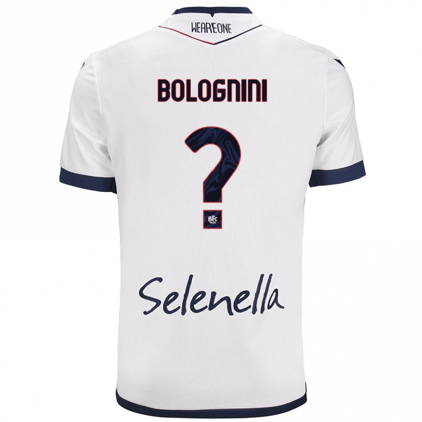 נשים כדורגל Andrea Bolognini #0 כחול רויאל לבן הרחק ג'רזי 2024/25