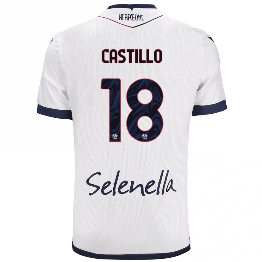 נשים כדורגל Tomas Castillo #18 כחול רויאל לבן הרחק ג'רזי 2024/25