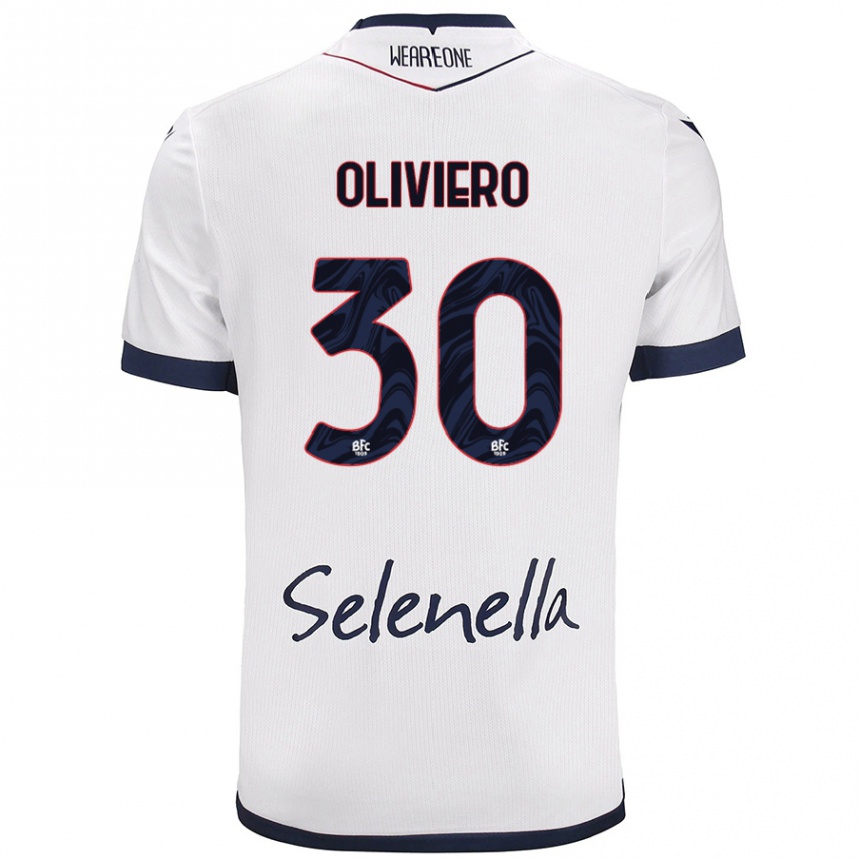 נשים כדורגל Andrea Oliviero #30 כחול רויאל לבן הרחק ג'רזי 2024/25