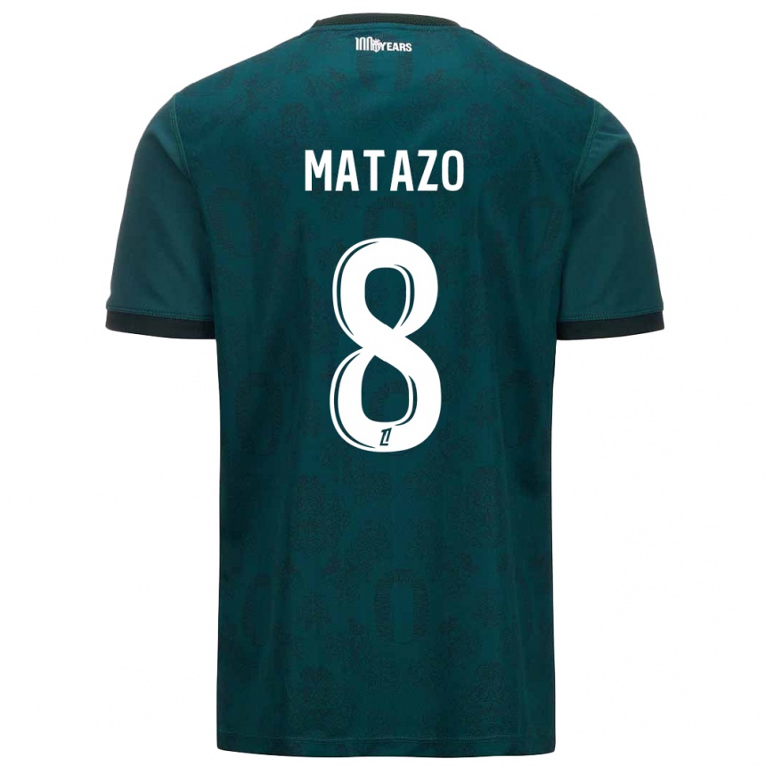 נשים כדורגל אליוט מטזו #8 ירוק כהה הרחק ג'רזי 2024/25