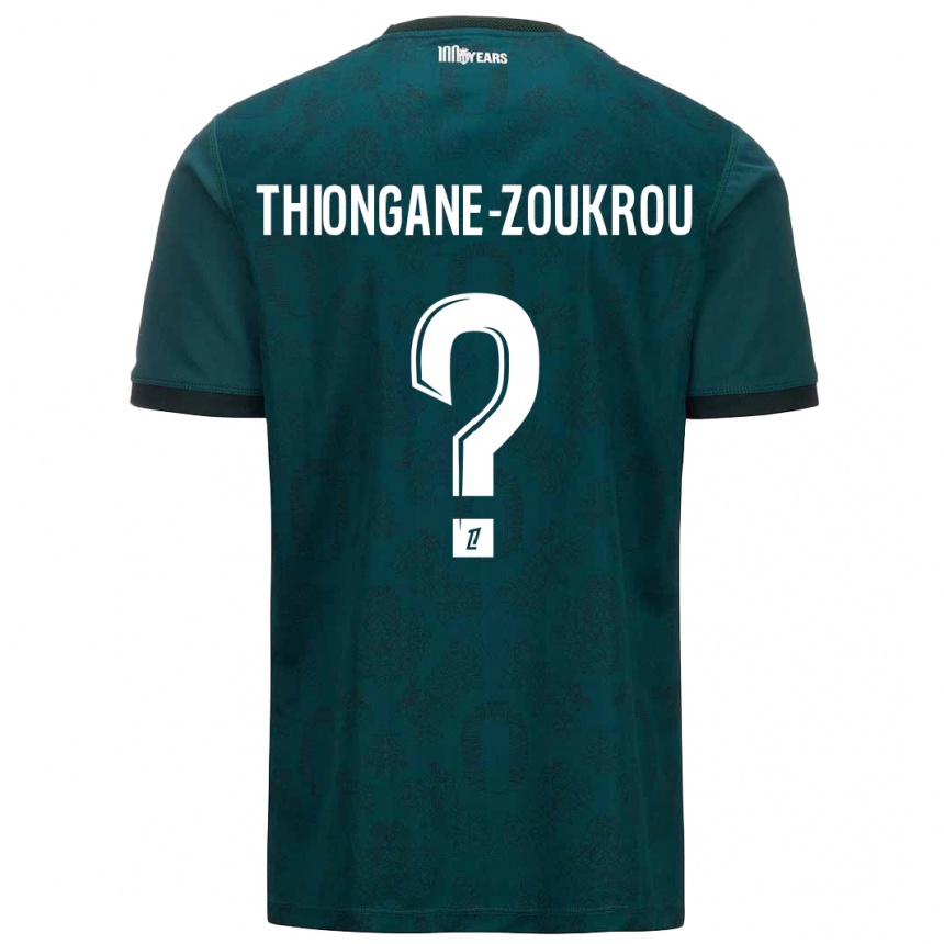 נשים כדורגל Ackah-Tidiane Thiongane-Zoukrou #0 ירוק כהה הרחק ג'רזי 2024/25