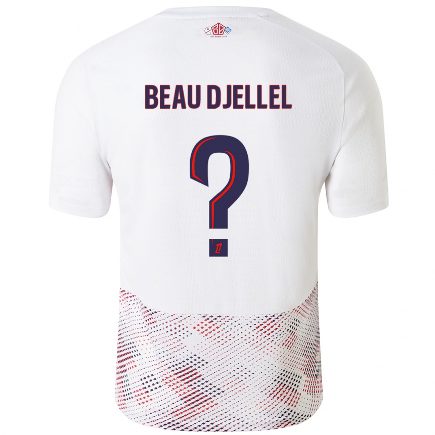 נשים כדורגל Yanis Beau Djellel #0 כחול רויאל לבן הרחק ג'רזי 2024/25