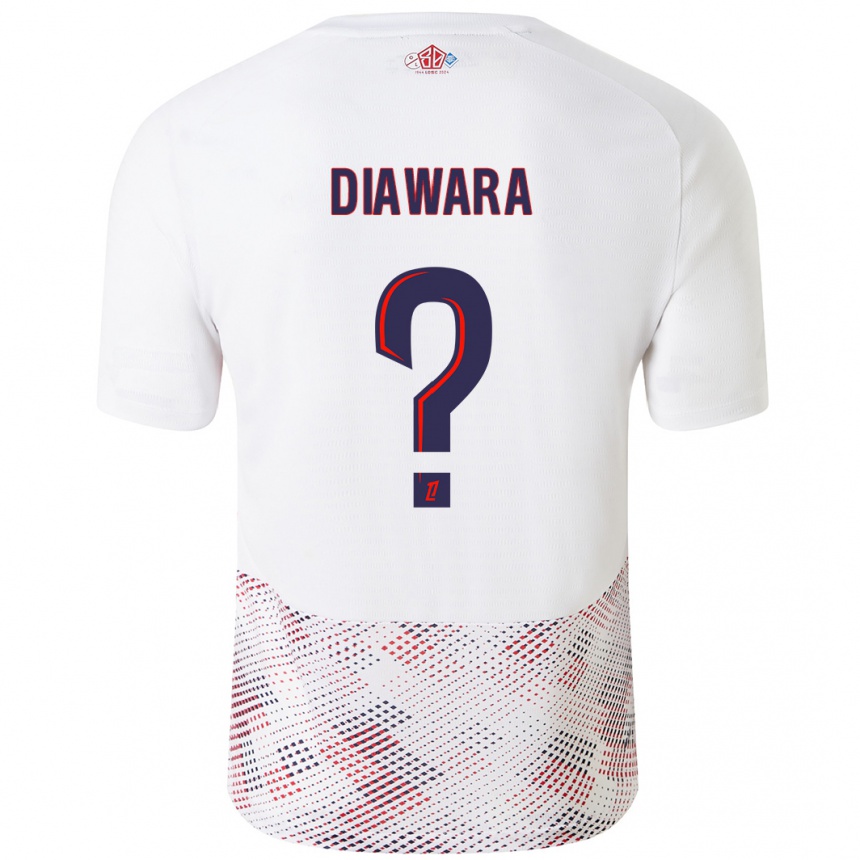 נשים כדורגל Bakari Diawara #0 כחול רויאל לבן הרחק ג'רזי 2024/25