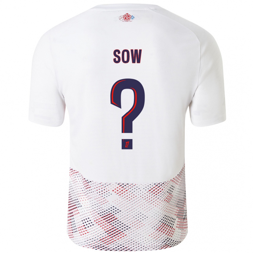 נשים כדורגל Mouhamadou Sow #0 כחול רויאל לבן הרחק ג'רזי 2024/25