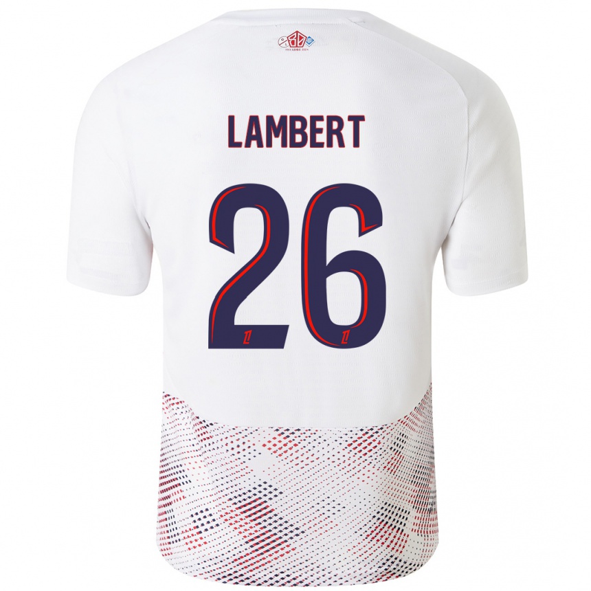 נשים כדורגל Anaïs Lambert #26 כחול רויאל לבן הרחק ג'רזי 2024/25
