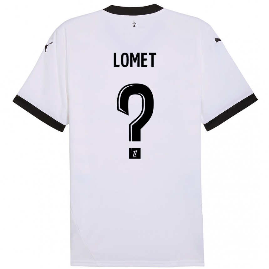 נשים כדורגל Ruben Lomet #0 לבן שחור הרחק ג'רזי 2024/25