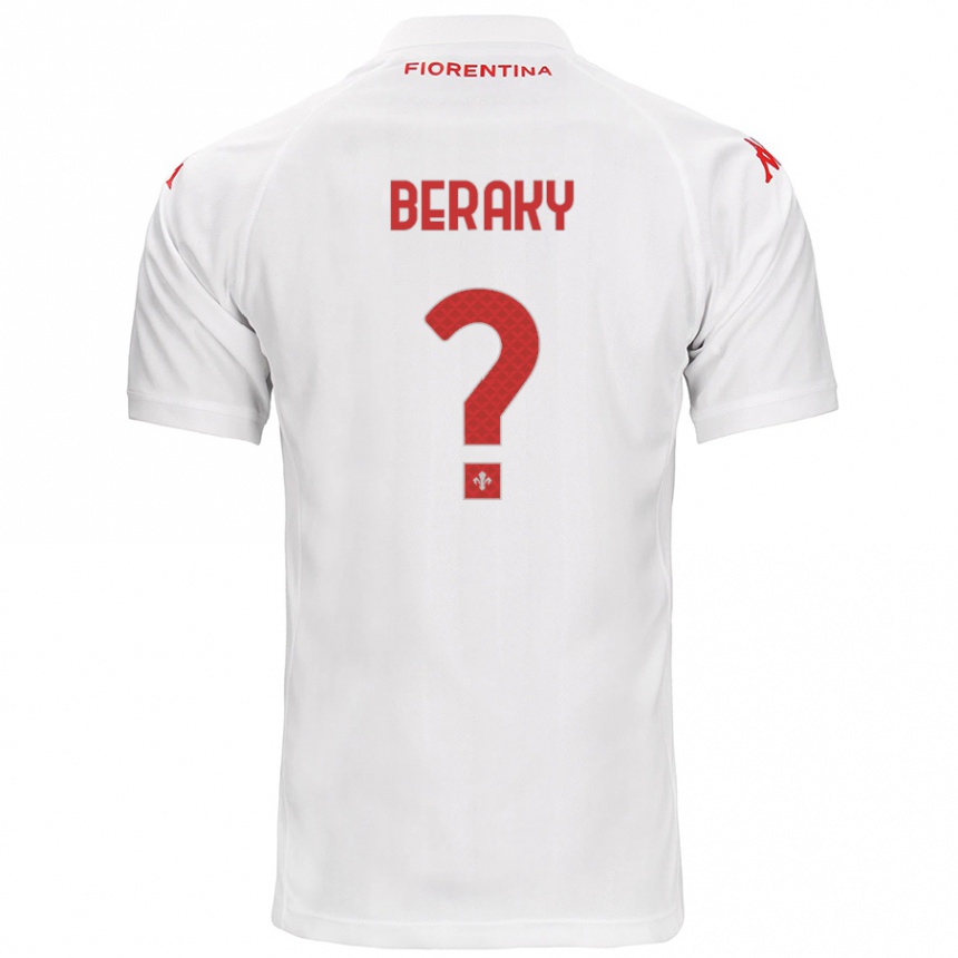נשים כדורגל Mussie Beraky #0 לָבָן הרחק ג'רזי 2024/25