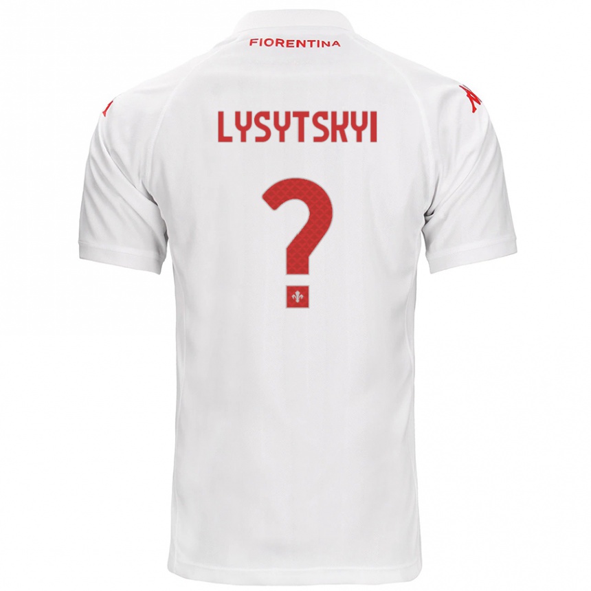 נשים כדורגל Andriy Lysytskyi #0 לָבָן הרחק ג'רזי 2024/25
