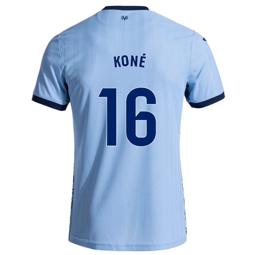 נשים כדורגל Ayouba Koné #16 שמיים כחולים הרחק ג'רזי 2024/25