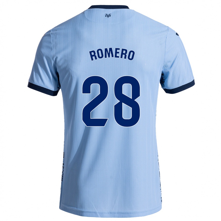 נשים כדורגל María Romero #28 שמיים כחולים הרחק ג'רזי 2024/25