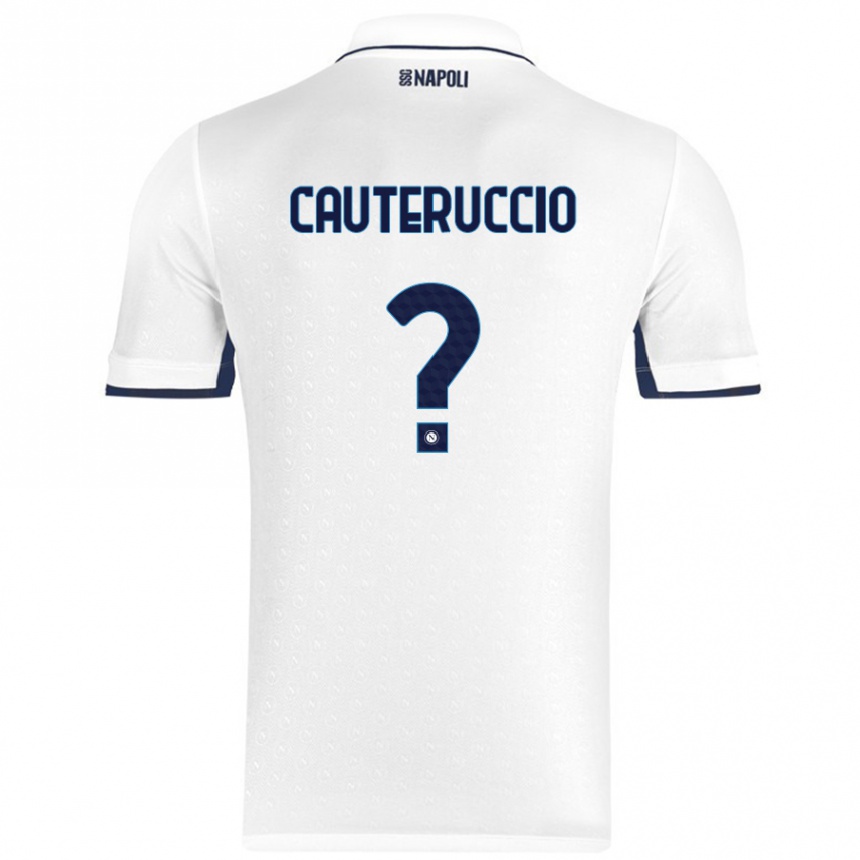 נשים כדורגל Walter Cauteruccio #0 כחול רויאל לבן הרחק ג'רזי 2024/25