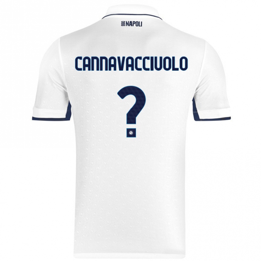 נשים כדורגל Luigi Pio Cannavacciuolo #0 כחול רויאל לבן הרחק ג'רזי 2024/25