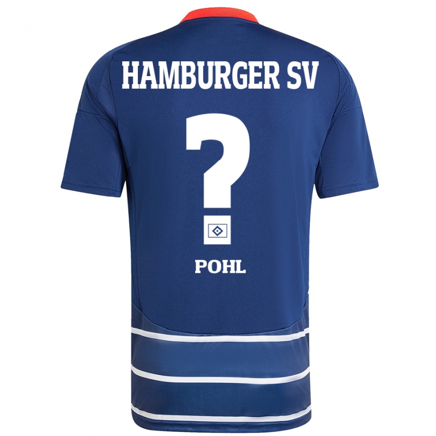נשים כדורגל יאניק פוהל #0 כחול כהה הרחק ג'רזי 2024/25