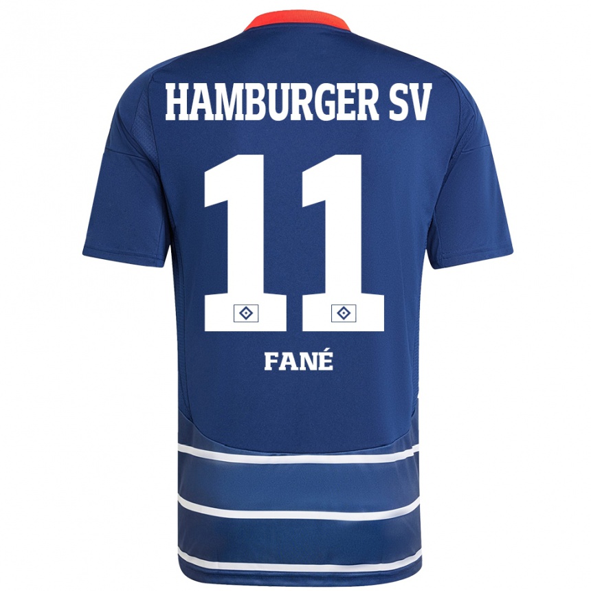 נשים כדורגל Sidi Fané #11 כחול כהה הרחק ג'רזי 2024/25