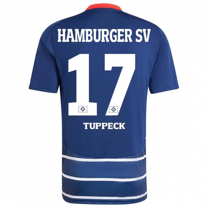 נשים כדורגל ניקלאס טפק #17 כחול כהה הרחק ג'רזי 2024/25