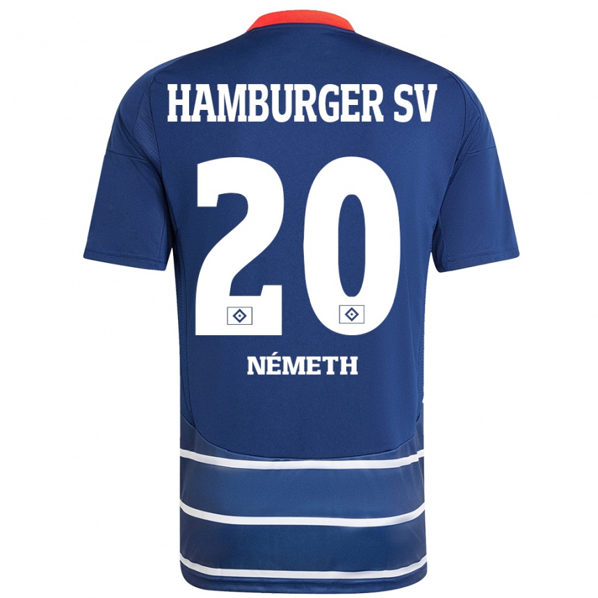 נשים כדורגל אנדראש נמט #20 כחול כהה הרחק ג'רזי 2024/25