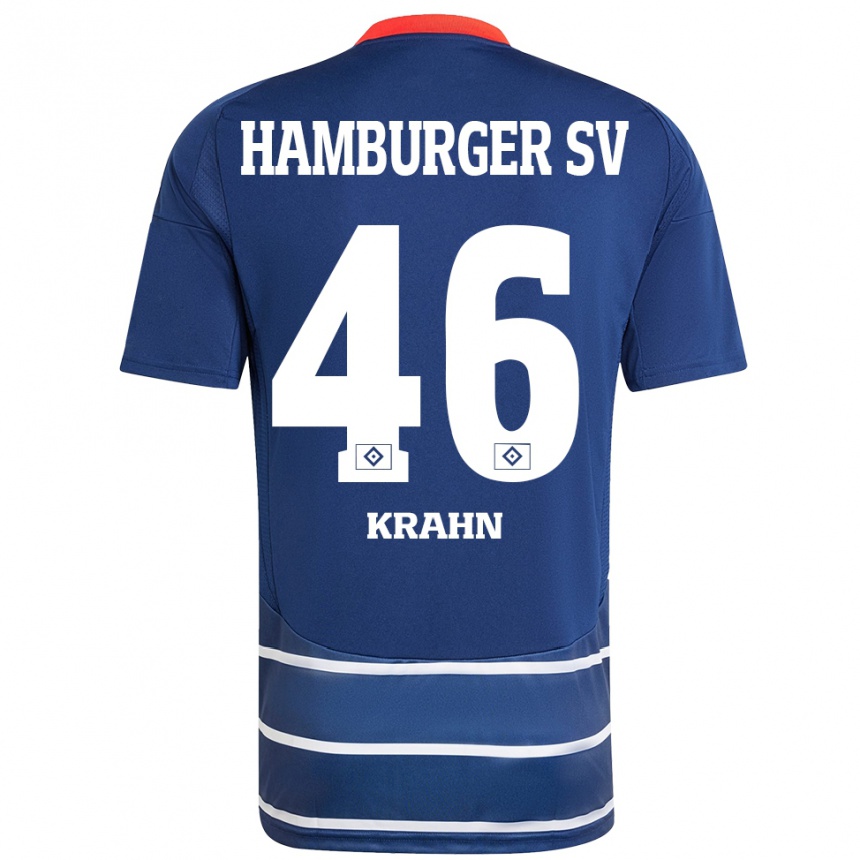 נשים כדורגל אלייז׳ה קרהאן #46 כחול כהה הרחק ג'רזי 2024/25
