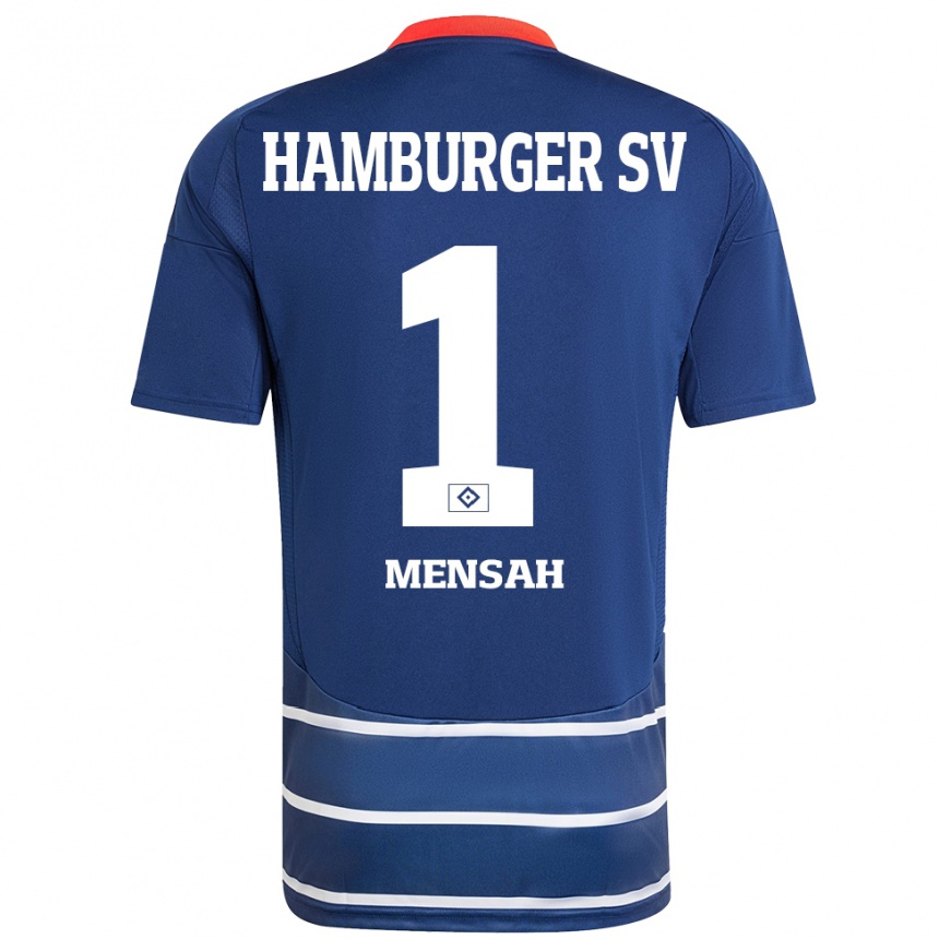 נשים כדורגל סטיבן מנסה #1 כחול כהה הרחק ג'רזי 2024/25