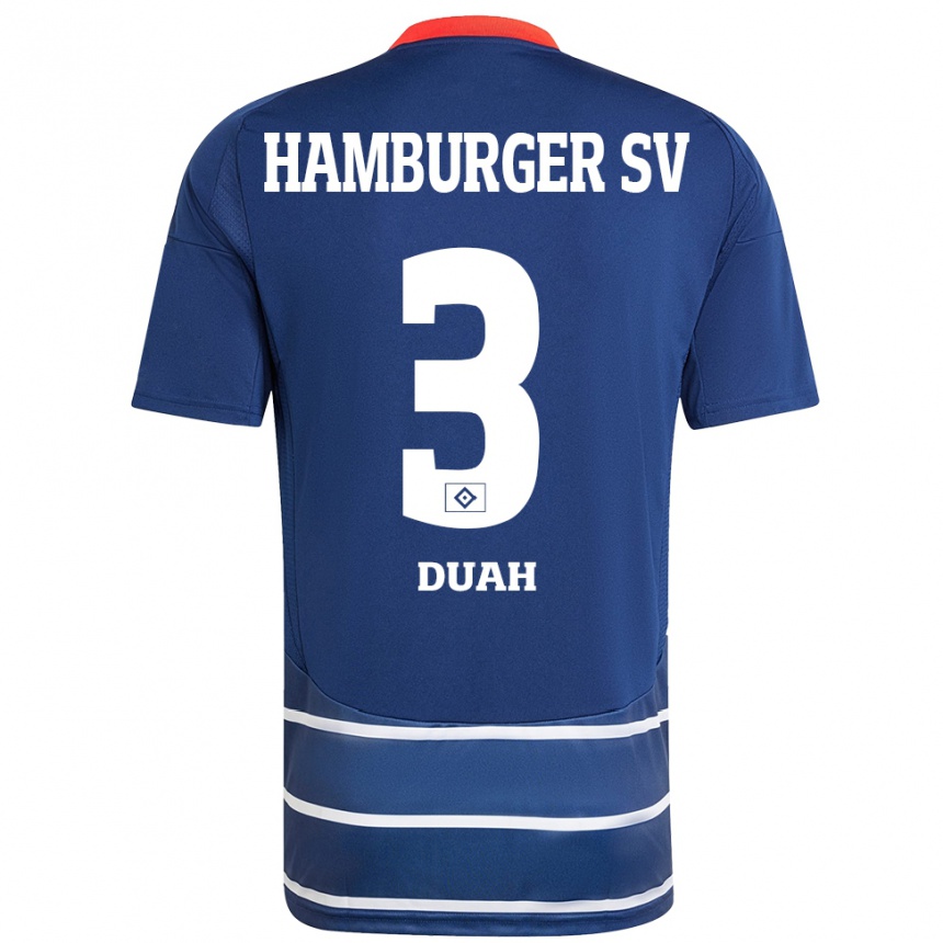 נשים כדורגל דניס דואה #3 כחול כהה הרחק ג'רזי 2024/25