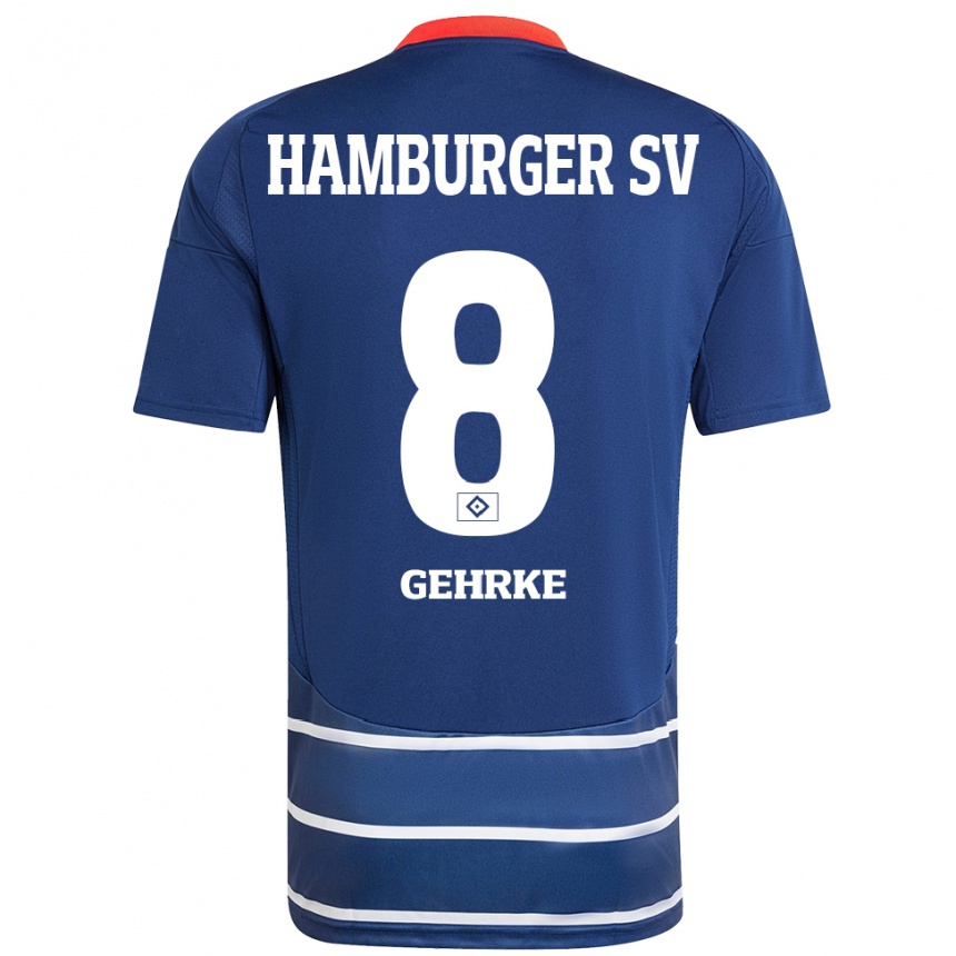 נשים כדורגל סטפן גרקה #8 כחול כהה הרחק ג'רזי 2024/25