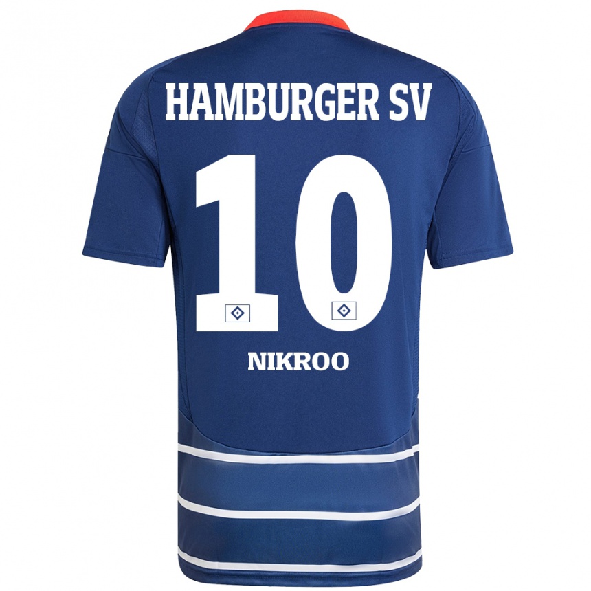 נשים כדורגל ספר ניקרו #10 כחול כהה הרחק ג'רזי 2024/25