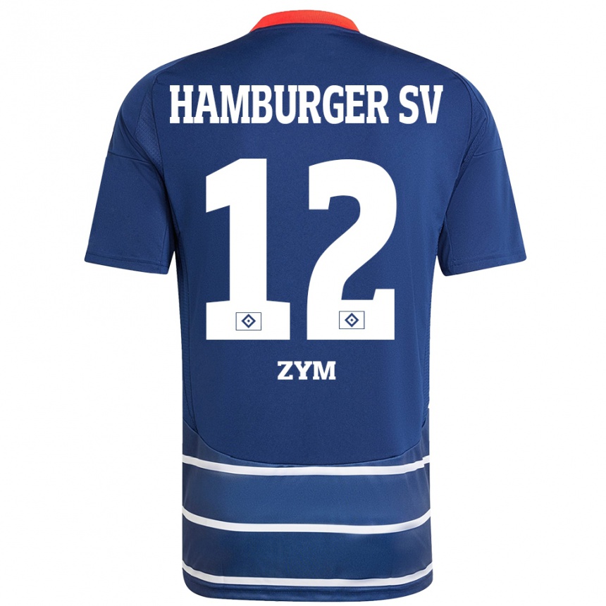 נשים כדורגל מרסל צים #12 כחול כהה הרחק ג'רזי 2024/25