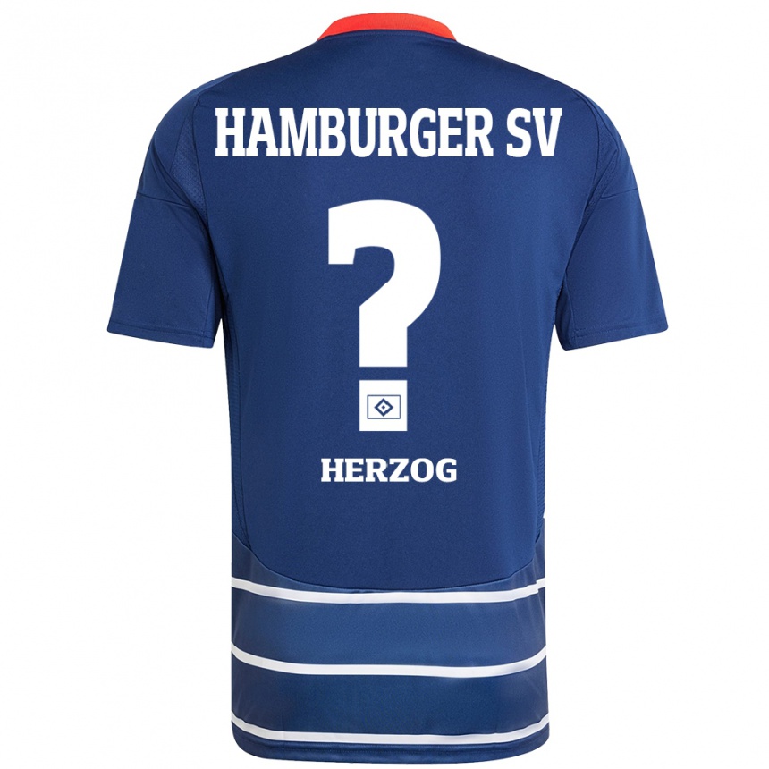נשים כדורגל מיגל הרצוג #0 כחול כהה הרחק ג'רזי 2024/25