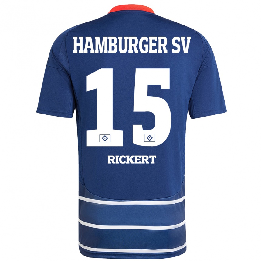 נשים כדורגל מנג'ה ריקרט #15 כחול כהה הרחק ג'רזי 2024/25