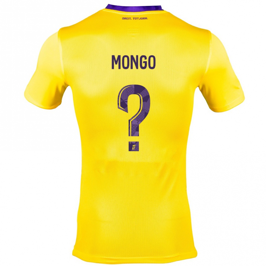 נשים כדורגל Pierre-Wyatt Mongo #0 צהוב סגול הרחק ג'רזי 2024/25