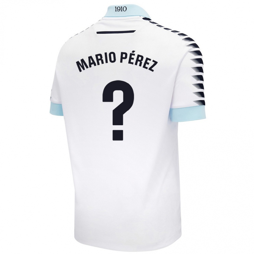 נשים כדורגל Mario Pérez #0 לבן כחול הרחק ג'רזי 2024/25