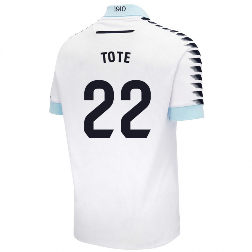 נשים כדורגל Tote #22 לבן כחול הרחק ג'רזי 2024/25